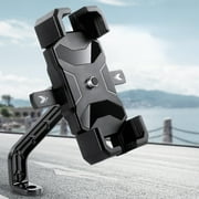 RWVBM Universal Motorcycle Phone Mount - Secure Cell Phone Holder, GPS Navigation Stand, Bike Accessory for All Smartphone Sizes | Motorcycle Accessories Sale Savings Loved Home Essentials(Black)